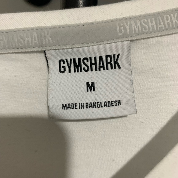 Gym shark white tee medium - Picture 2 of 2